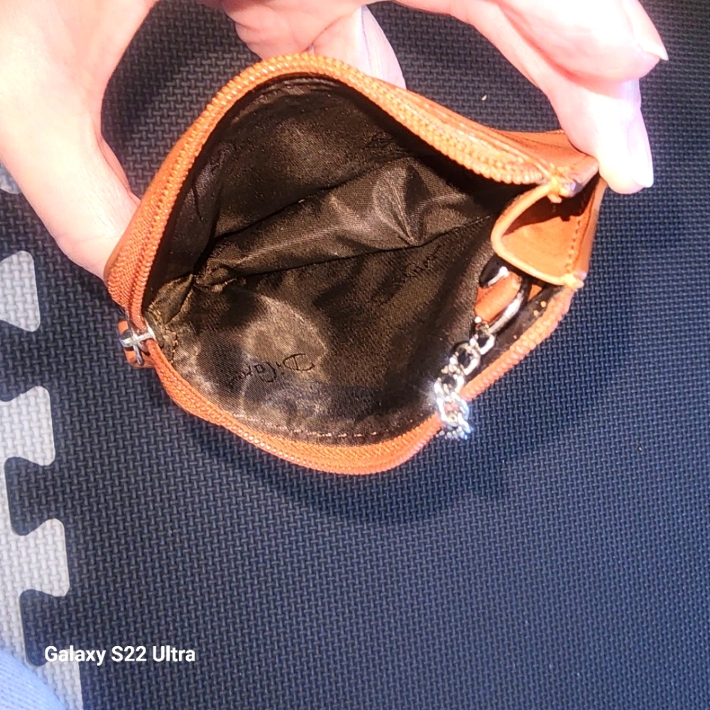 Coins and key bag (leather)